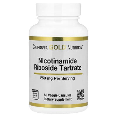 CaliforniaGoldNutrition,никотинамидрибозидтартрат(НРТ),250мг,60растительныхкапсул