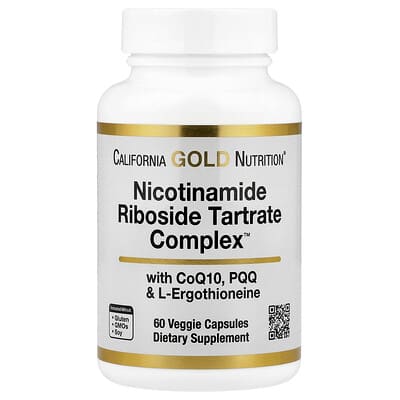 California Gold Nutrition, Nicotinamide Ribotartrate (NRT) Complex, 250 mg, 60 Vegetarian Capsules