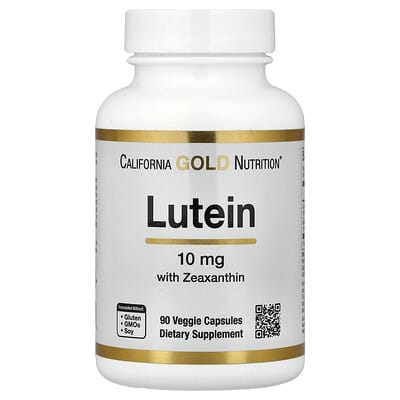 California Gold Nutrition, Lutein, 90 Veg Capsules