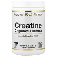California Gold Nutrition, ™Creatine Cognitive Formula, עם L-לאוצין, אוכמניות, תמצית קוקוס וענבים, 354 גרם (12.49 אונקיות)