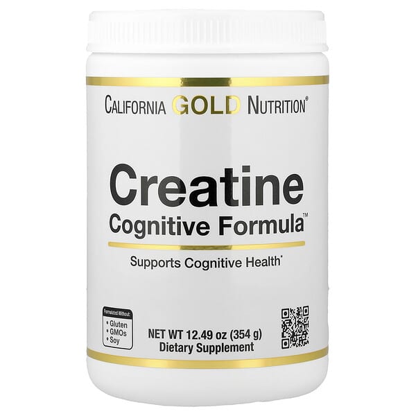 Creatine Cognitive Formula™、L-ロイシン ブルーベリー ココナッツ ブドウエキス配合、354g