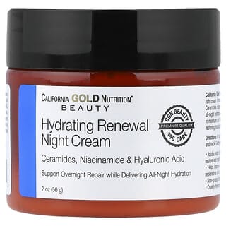 California Gold Nutrition, Skønhed, Fugtgivende Fornyende Natcreme, 56 g