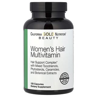 California Gold Nutrition, Multivitamines capillaires pour femmes, 120 capsules végétales
