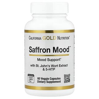 California Gold Nutrition, Saffron Mood™, 60 cápsulas vegetales