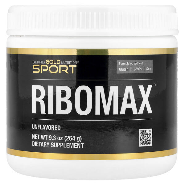 California Gold Nutrition, Sport, RiboMax, Unflavored, 9.3 oz (264 g) — product photo 1