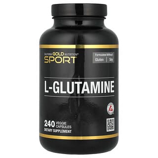 California Gold Nutrition, SPORT, L-Glutamine, AjiPure®, 240 Veggie Capsules (500 mg per Capsule)