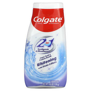 Colgate, 2 合 1 牙膏和漱口水，4.6 盎司（130 克）