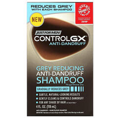 Just for Men, Control GX, Grey Reducing Anti-Dandruff Shampoo, 4 fl oz (118 ml)