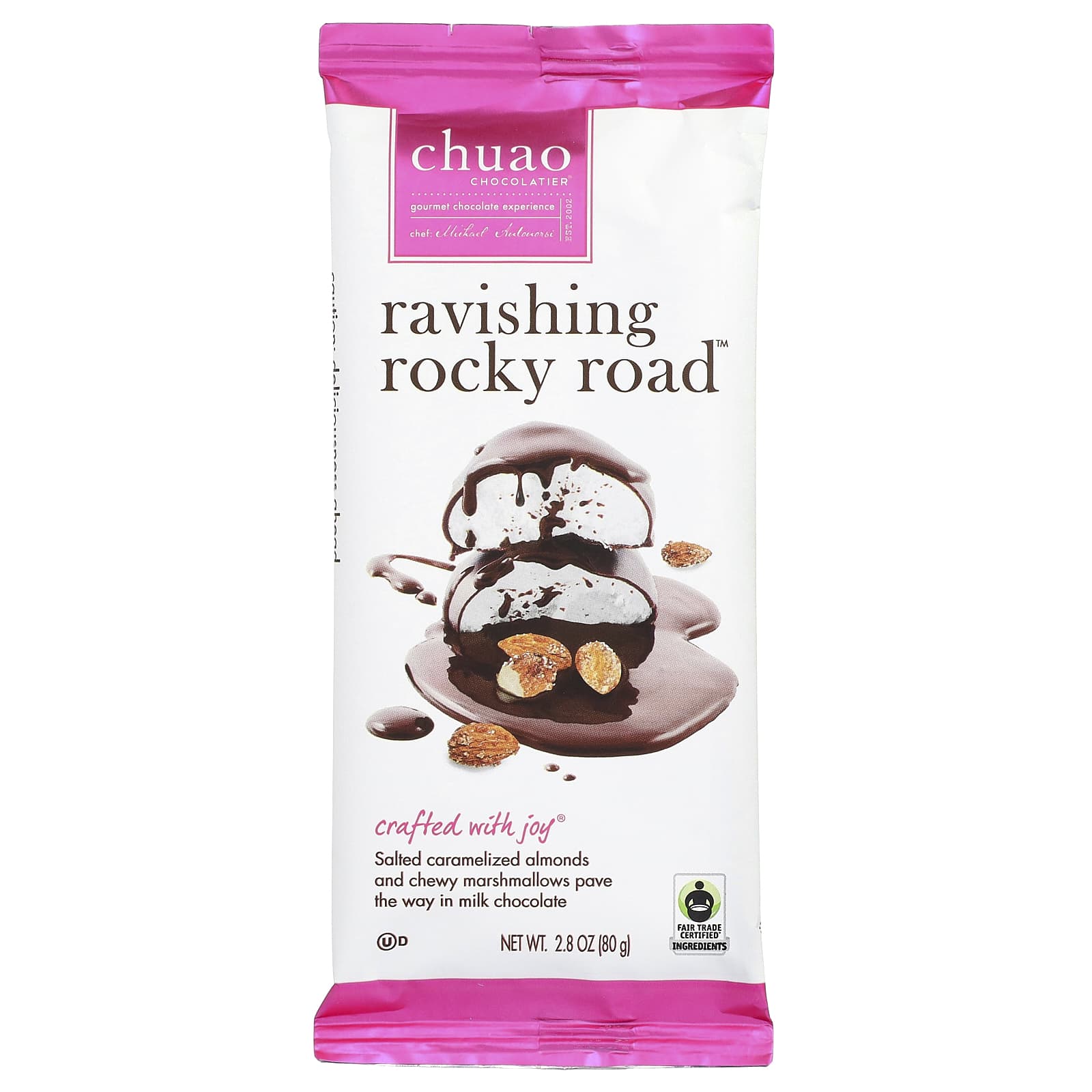 Chuao Chocolatier, молочный шоколад, Ravishing Rocky Road™, 80 г (2,8 унции)