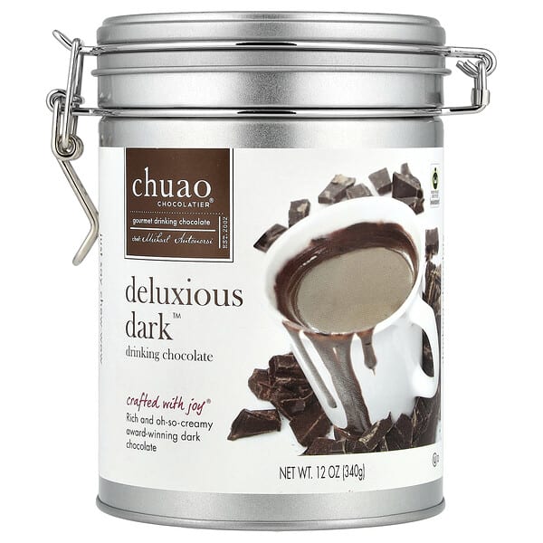 Chuao Chocolatier, 드링크 초콜릿, De럭셔스 다크™, 340g(12oz)