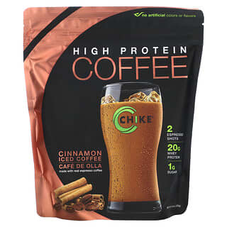 Chike Nutrition, High Protein Iced Coffee, Cinnamon, 14.8 oz (420 g)