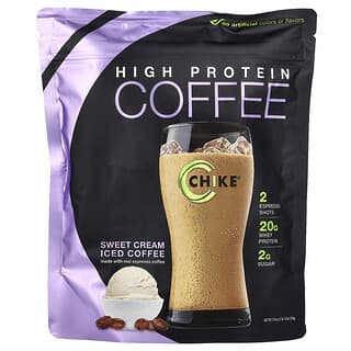 Chike Nutrition, 하이 프로틴 아이스 커피, 스위트 크림, 504g(17.8oz)