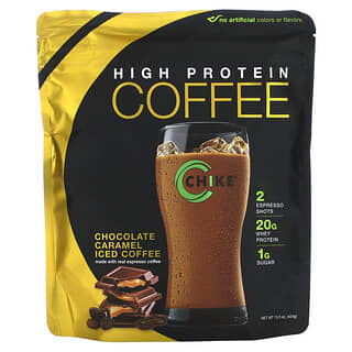 Chike Nutrition, Caffè freddo ad alto contenuto proteico, cioccolato e caramello, 434 g