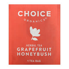 Choice Organic Teas, 葡萄柚蜜樹草本茶，無咖啡萃取，16 茶包，1.02 盎司（29 克）