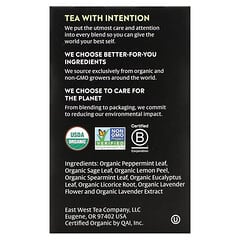 Choice Organic Teas, Tisane, Sauge à la menthe, Sans caféine, 16 sachets de thé, 29 g