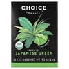 Choice Organics, 녹차, 일본 녹차, 티백 16개, 26g(0.92oz)