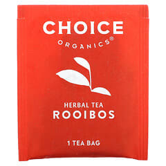 Choice Organic Teas, Té de hierbas, Rooibos, Sin cafeína, 16 bolsitas de té, 32 g (1,12 oz)