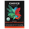 Choice Organic Teas, Thé noir, English Breakfast, 16 sachets de thé, 32 g