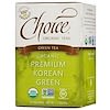 عضوي، الأخضر الكوري الممتاز، الشاي الأخضر،  16 كيس شاي، 1.1 أوقية (32 غرام)