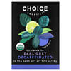 Choice Organic Teas, Entkoffeinierter Schwarztee, Earl Grey, entkoffeiniert, 16 Teebeutel, 32 g (1,12 oz.)