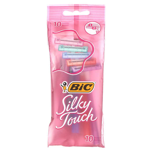 BIC, Pisau Cukur Pakai Sentuhan Sutera, 10 Pisau Cukur