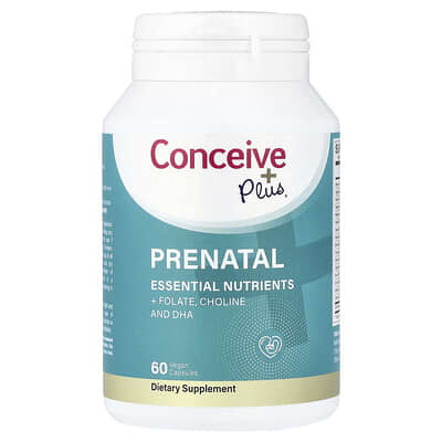 Conceive Plus, Prenatal, 60 Vegan Capsules