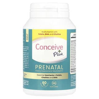 Conceive Plus, Пренатальный, 60 веганских капсул