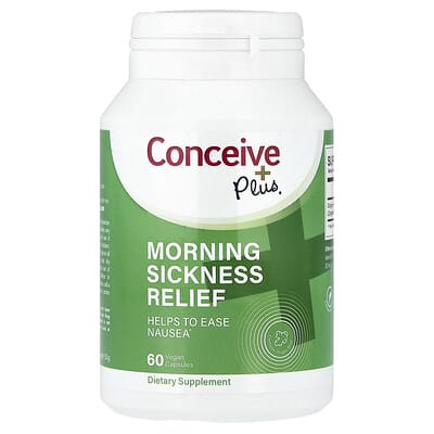 Conceive Plus, Morning Sickness Relief, 60 Vegan Capsules (500 mg per capsule)