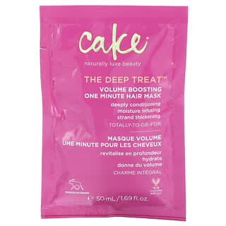 Cake Beauty, The Deep Treat（ザ ディープ トリート）、ボリュームブースト1分ヘアマスク、50ml（1.69液量オンス）