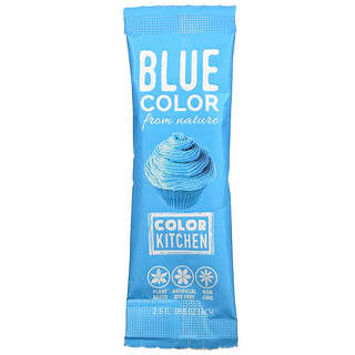 ColorKitchen, 장식용, 천연 식용 색소, 블루, 1팩, 2.5g(0.088oz)