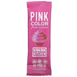 ColorKitchen, Decorative，天然食用色素，粉色，1 包，0.088 盎司（2.5 克）