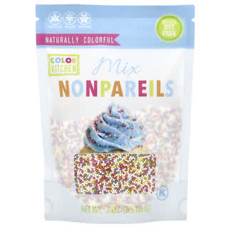 ColorKitchen, Nonpareils Sprinkles, натуральний колір, 85,06 г (3 унції)