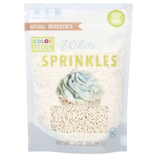 ColorKitchen, White Sprinkles, 3 oz (85.05 g)