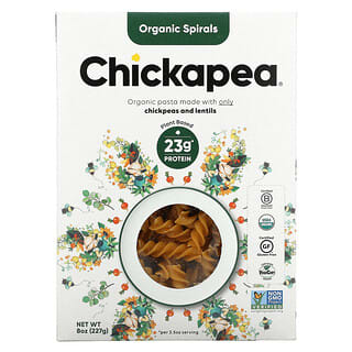 Chickapea, معكرونة عضوية على شكل حلزون، 8 أونصة (227 جم)