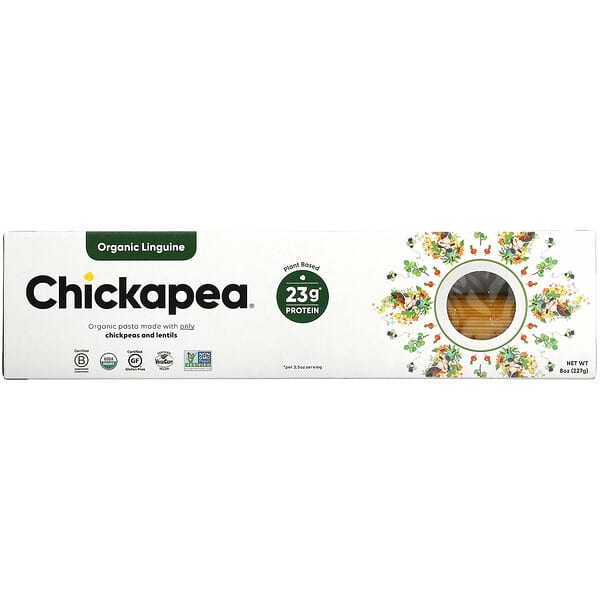 Chickapea, オーガニックリングイネ、227g（8オンス）