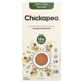 Chickapea, Lasagna Organik, 227 g (8 ons)