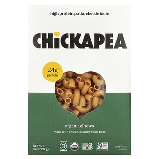 Chickapea, Органические локти, 8 унций (227 г)