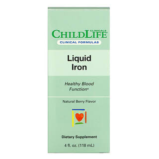 Childlife Clinicals, жидкое железо, с натуральным ягодным вкусом, 118 мл (4 жидк. унции)