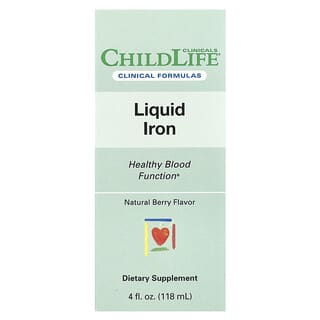 ChildLife Clinicals, Hierro líquido, Baya natural, 118 ml (4 oz. Líq.)