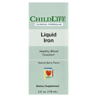 ChildLife Clinicals, Liquid Iron, Natural Berry, 4 fl oz (118 ml)