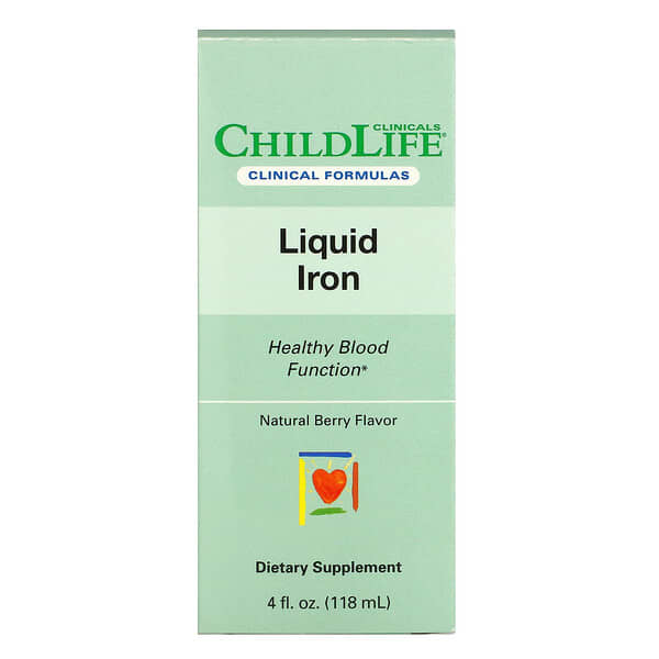 ChildLife Clinicals, Liquid Iron, Natural Berry, 4 fl oz (118 ml)