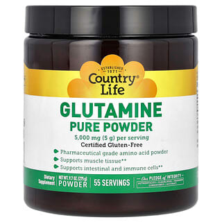 Country Life, Glutamine Pure Powder, reines Glutaminpulver, 275 g (9,7 oz.)