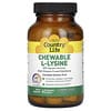 Chewable L-Lysine With Vitamin D and Elderberry, L-Lysin-Kautabletten mit Vitamin D und Holunder, „Tgy Orange Twist“, 600 mg, 60 Kautabletten (300 mg pro Tablette)