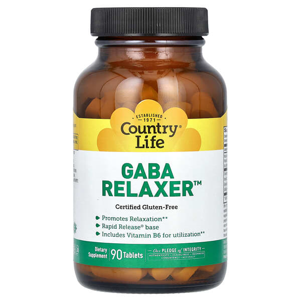 Country Life, GABA Relaxer, 90 Tablets