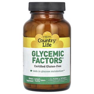 Country Life, Glycemic Factors（グリセミックファクターズ）、タブレット100粒