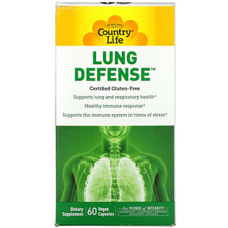 Country Life, Lung Defense（ラングディフェンス）、ヴィーガンカプセル60粒