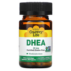 Country Life, DHEA, 10 mg, 50 vegane Kapseln