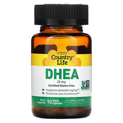 Country Life, DHEA, 25 mg, 90 Vegan Capsules