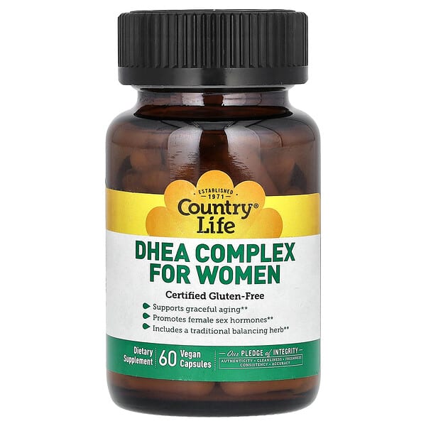 Country Life, DHEA Complex for Women, 60 Vegan Capsules
