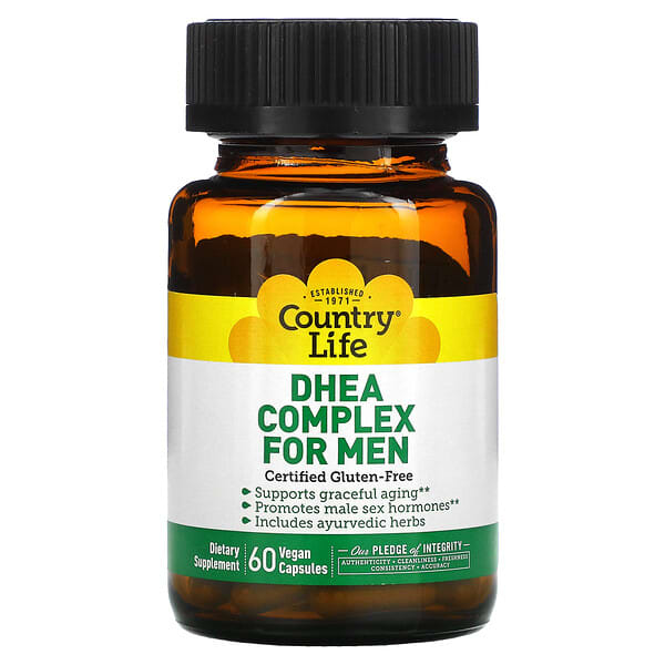 Country Life, DHEA Complex for Men, 60 Vegan Capsules
